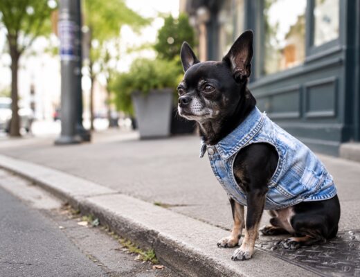 Chihuahua in Jeansweste